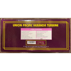 Union Pacific Cab#61 U.P. Veranda Turbine 3 Rail w/ProtoSounds Union Pacific Cab#61 U.P. Veranda Turbine 3 Rail w/ProtoSounds