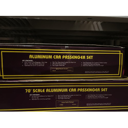 70' Scale Aluminum Car Passenger Set Union Pacific Painted 3-Rail